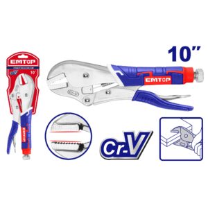 Pinza De Fuerza Boca Recta Industrial Crv 250Mm Emtop Elprsj1002