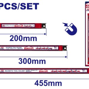 Set Portaherramientas Magentico 3 Pzs Emtop Emhh4603