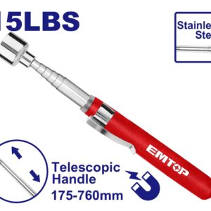 Recolector Magnetico Extensible 760Mm 6,8Kg Top Value Emtop Emme1615