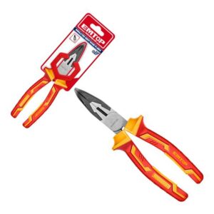 Pinza De Punta 1/2 Caña Curva 200Mm Industrial 1000V. Cr-V Emtop Eplrb0831